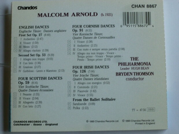 Arnold - Dances / The Philharmonia Bryden Thomson