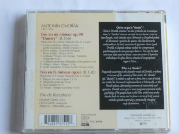 Dvorak - Trios op 65 & 90 / Trio de Barcelona