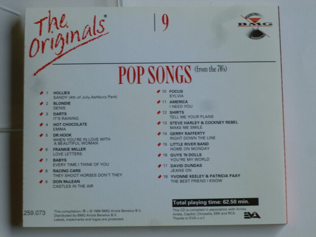The Originals 9 - Pop Songs from the 70's