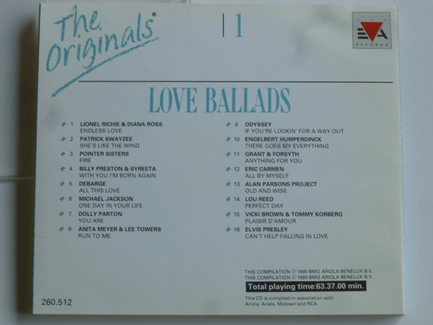 The Originals 1 - Love Ballads