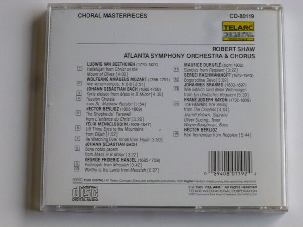 Choral Masterpieces - Robert Shaw / Atlanta Symphony