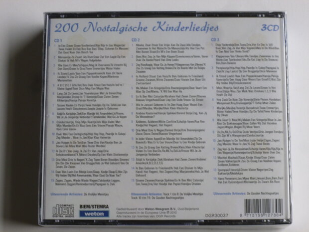 200 Nostalgische Kinderliedjes (3 CD)