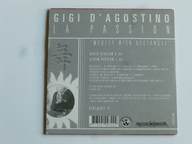 Gigi D' Agostino - La Passion (CD Single)