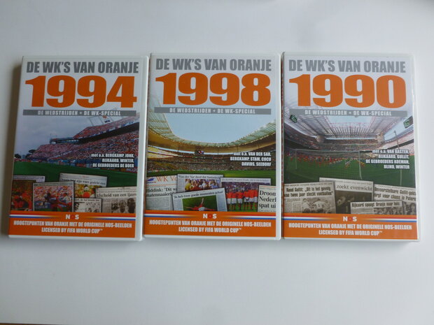 De WK's van Oranje - Jaren '74, '78,'90,'94 en '98 (5 DVD)