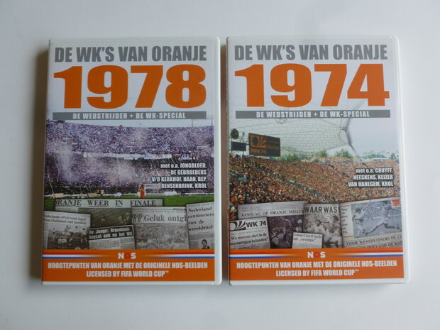 De WK's van Oranje - Jaren '74, '78,'90,'94 en '98 (5 DVD)