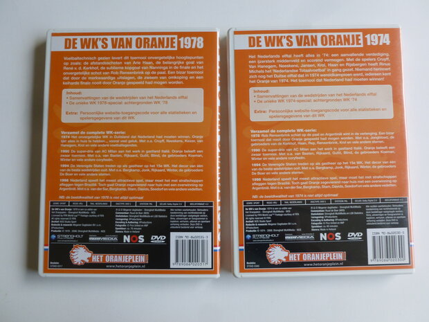 De WK's van Oranje - Jaren '74, '78,'90,'94 en '98 (5 DVD)