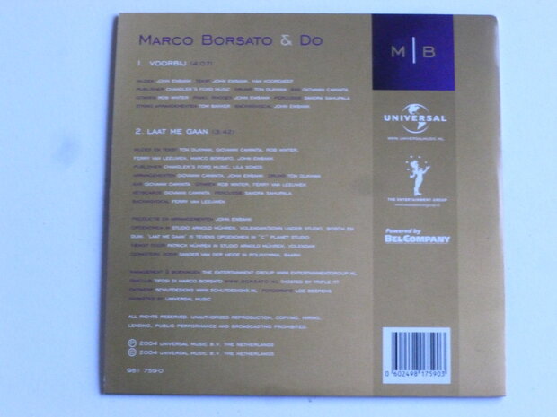Marco Borsato & Do - Voorbij (CD Single) universal