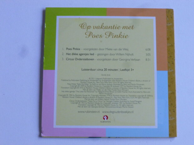 Op vakantie met Poes Pinkie (luister cd)
