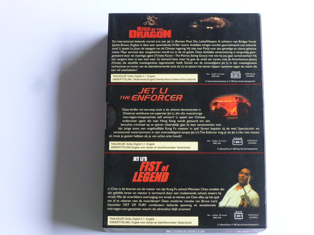 Jet Li's - Kiss of the dragon, enforcer, fist of legend (3 DVD)