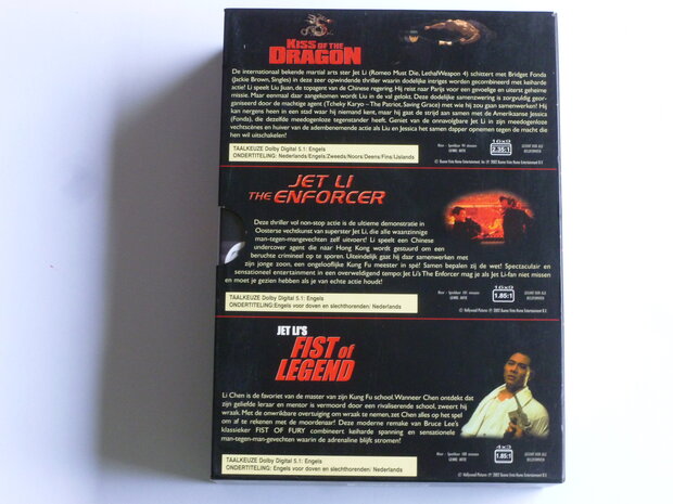 Jet Li's - Kiss of the dragon, enforcer, fist of legend (3 DVD)