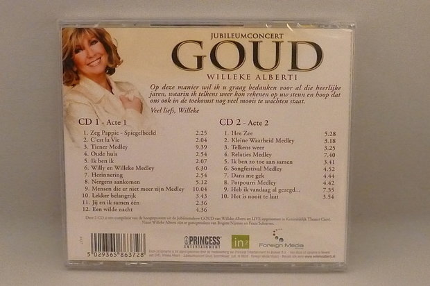 Willeke Alberti -Jubileumconcert Goud (2 CD) Nieuw