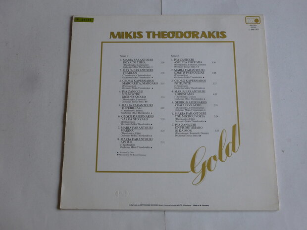 Mikis Theodorakis - Gold (LP) 60001