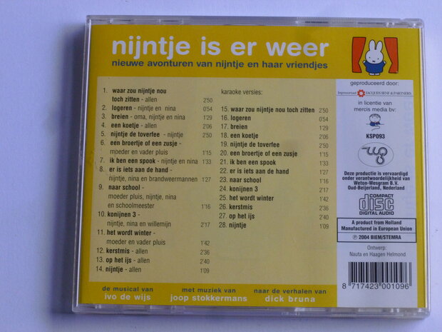 Nijntje is er weer - Ivo de wijs, joop stokkermans