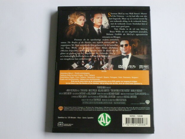 The Bonfire of the Vanities - Tom Hanks, Bruce Willis (DVD)