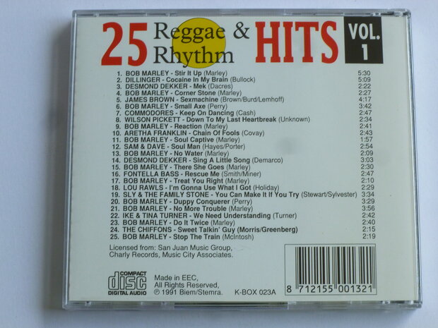 25 Reggae & Rhythm Hits - volume 1