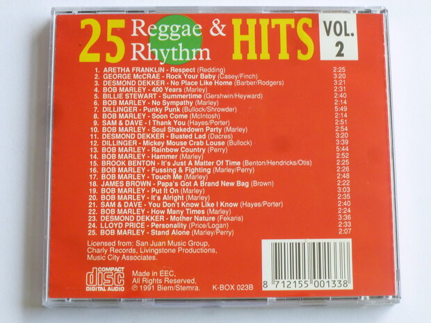 25 Reggae & Rhythm Hits - volume 2