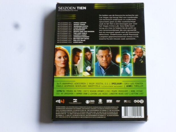 CSI = Crime Scene Investigation - Seizoen Tien Afl. 10.1-10.12 (3 DVD)
