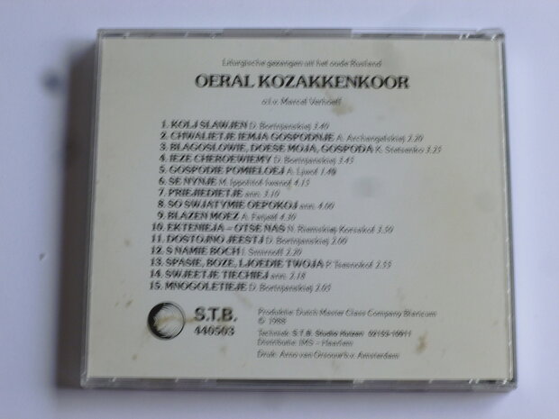 Oeral Kozakkenkoor - Liturgische gezangen uit het oude Rusland /  Marcel Verhoeff