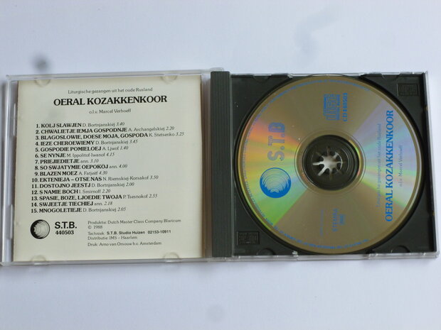 Oeral Kozakkenkoor - Liturgische gezangen uit het oude Rusland /  Marcel Verhoeff