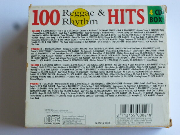 100 Reggae & Rhythm Hits - various artists (4 CD)