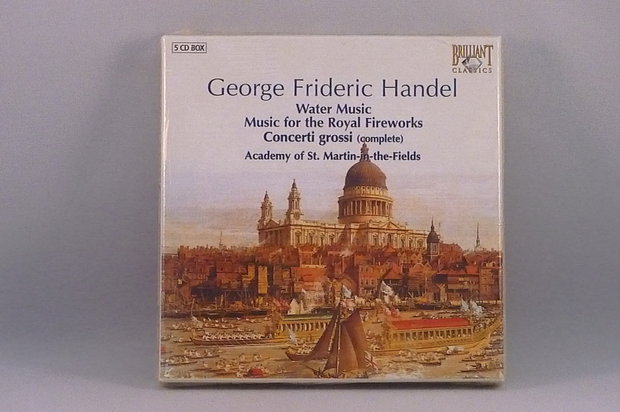 Handel - Watermusic / Music for the Royal Fireworks / Concerti grossi (5 cd) Nieuw