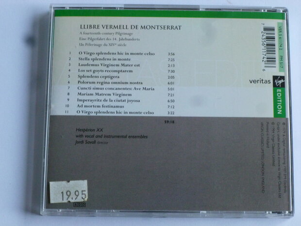 Llibre Vermell de Montserrat - Hesperion XX /  Jordi Savall