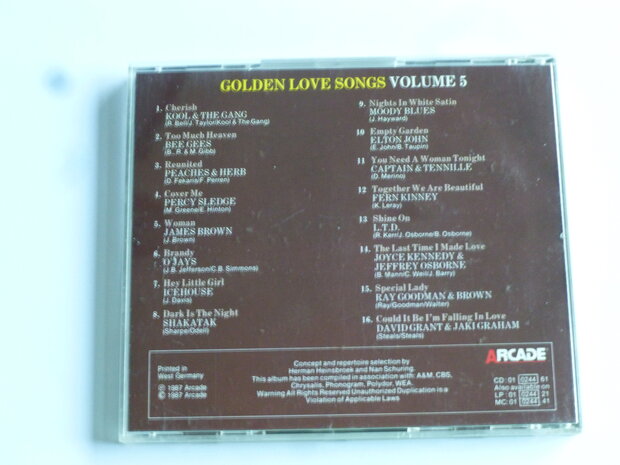 Golden Love Songs volume 5
