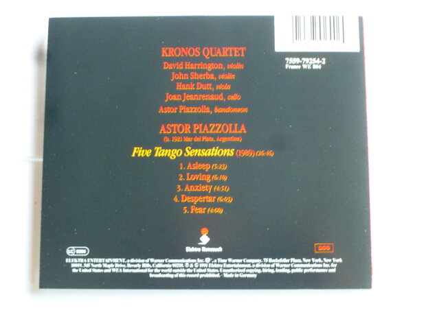 Kronos Quartet - Astor Pizzolla -  Five tango sensations