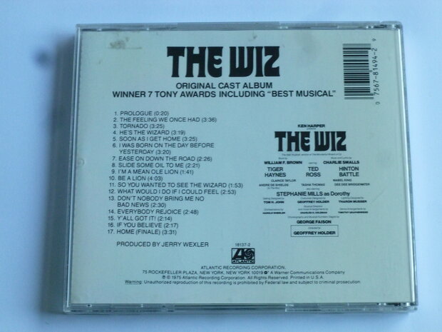 The Wiz - Original Cast Album / Tiger Haynes, Ted Ross 