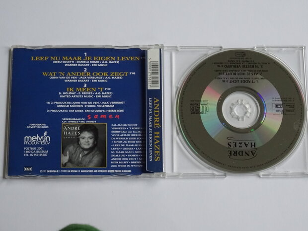 Andre Hazes - Leef nu maar je eigen leven (CD Single)