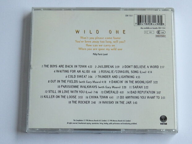 Thin Lizzy - Wild One / The very best of (remastered)