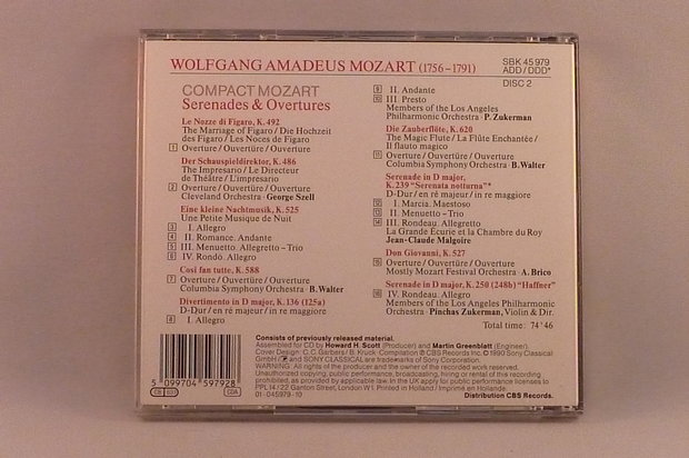 Mozart - Serenades & Overtures (Compact Mozart)