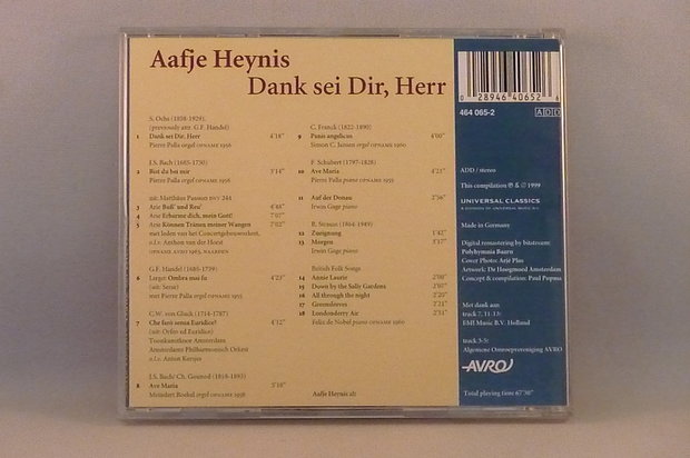 Aafje Heynis - Dank sei dir Herr