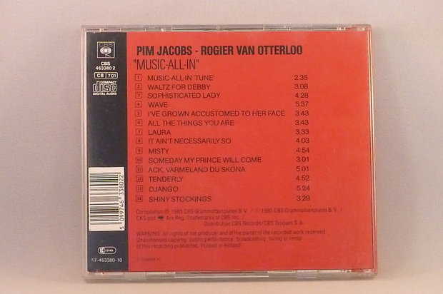 Pim Jacobs/ Rogier van Otterloo - Music All In