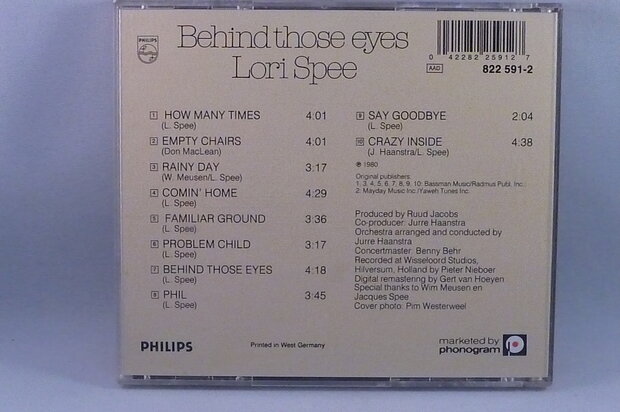 Lori Spee - Behind those eyes