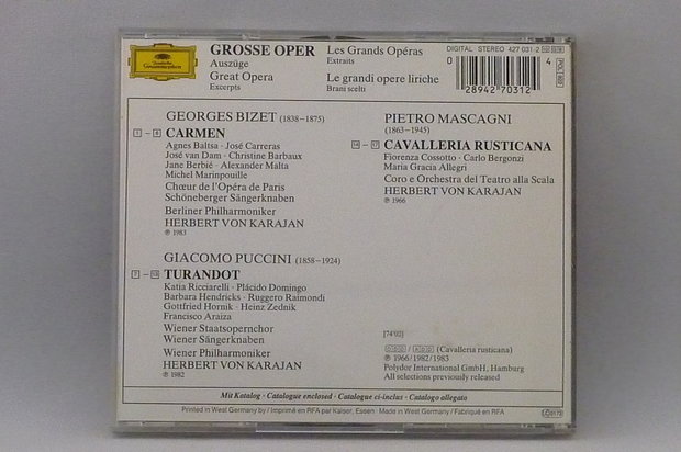 Herbert von Karajan - Carmen, Turandot, Cavalleria Rusticana