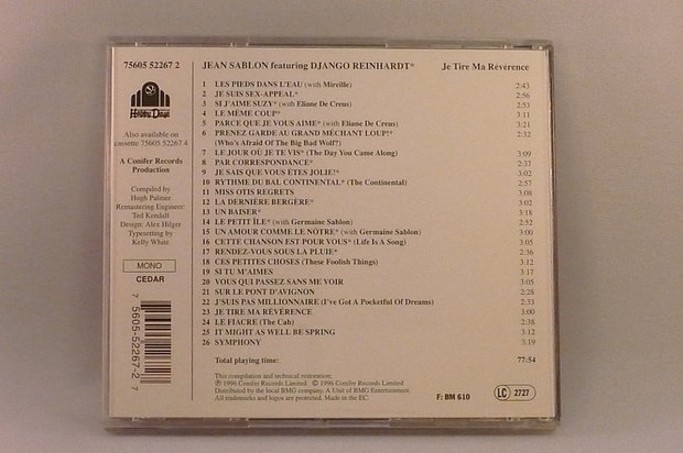 Jean Sablon / Django Reinhardt - Je Tire Ma Reverence
