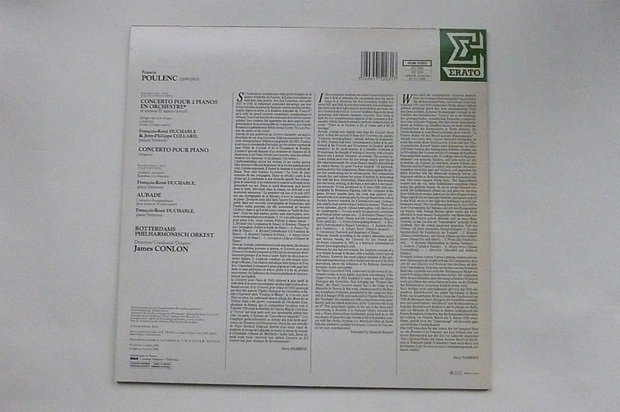 Poulenc - Concerto pour 2 pianos / Rotterdams Philharmonisch Orkest James Conlon (LP)