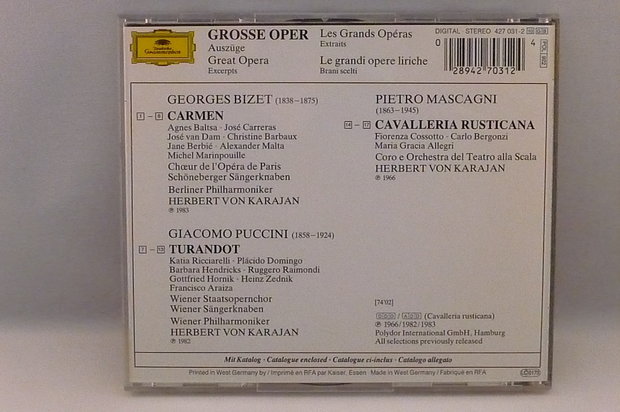 Herbert von Karajan - Carmen / Turandot / Cavalleria Rusticana