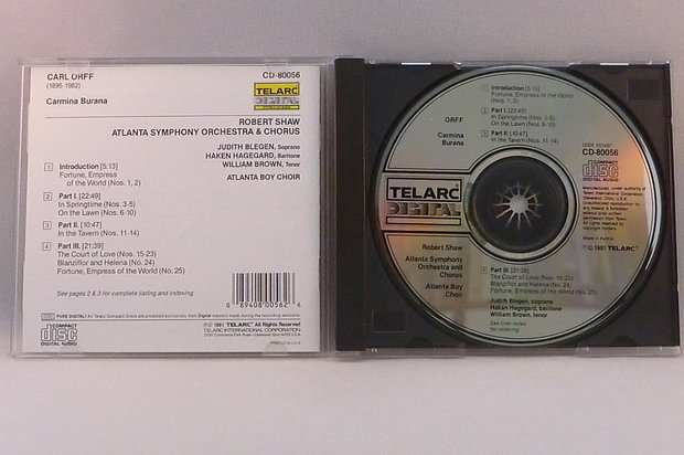 Carl Orff - Carmina Burana / Robert Shaw