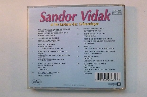 Sandor Vidak - At the Kurhaus-bar Scheveningen