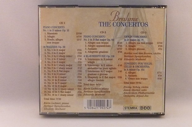 Brahms - The Concertos (3 CD) Emmy Verhey, Berliner Symph.
