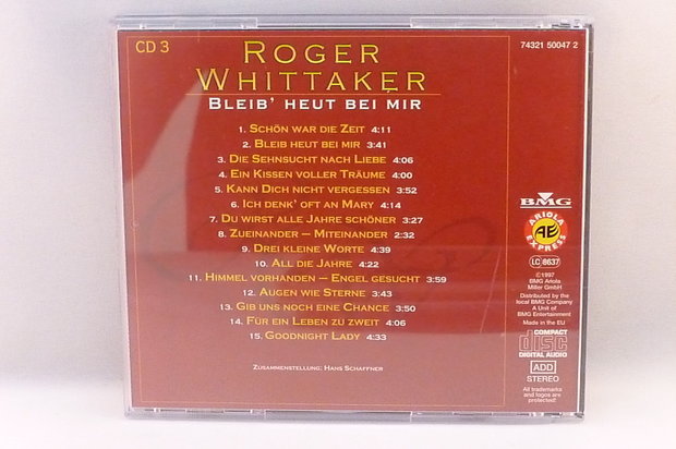Roger Whittaker - 3 CD (BMG)