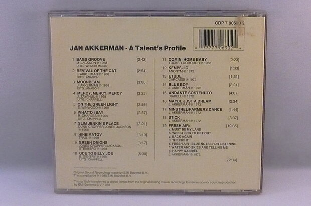 Jan Akkerman - A Talent's Profile
