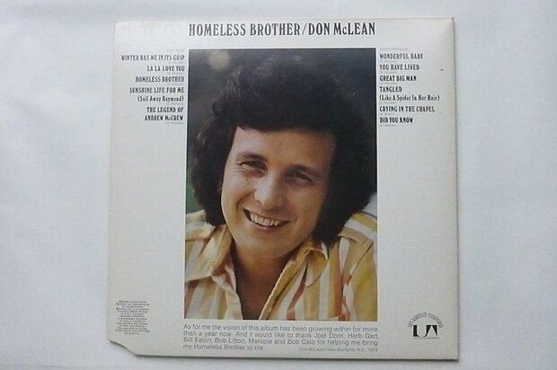 Don McLean - Homeless Brother (LP)