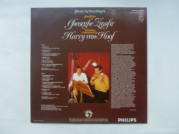 Gheorghe Zamfir / Harry van Hoof - Music by Candlelight (LP)