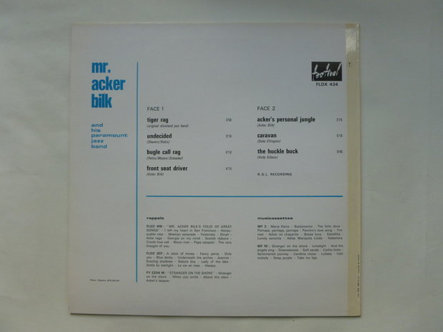 Acker Bilk - and his paramount jazz band (LP)