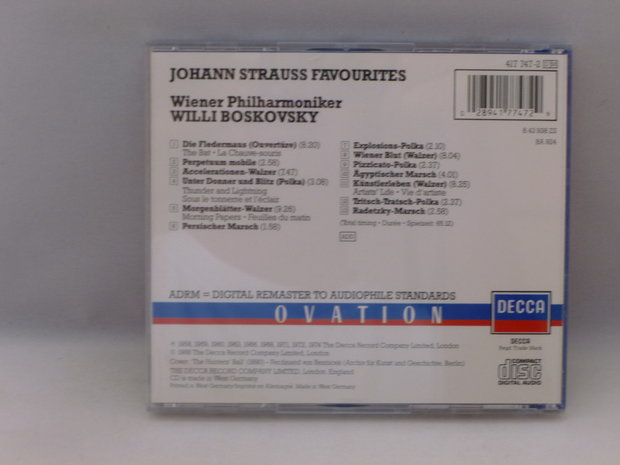 Johann Strauss Favourites - Willi Boskovsky