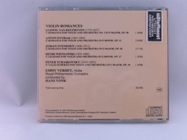 Violin Romances - Emmy Verhey / Hans vonk
