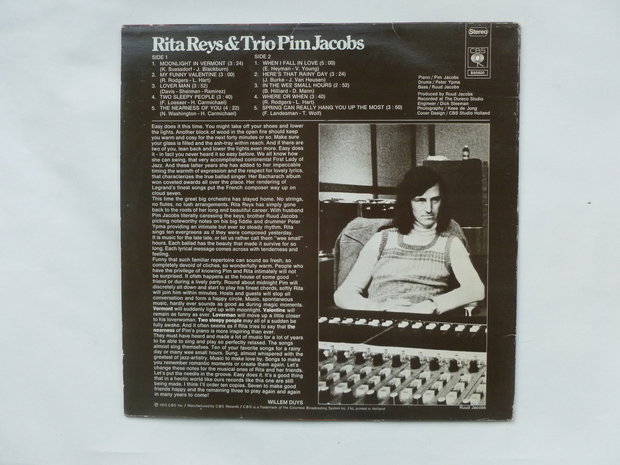 Rita Reys & Trio Pim Jacobs - Our Favorite Songs (LP)